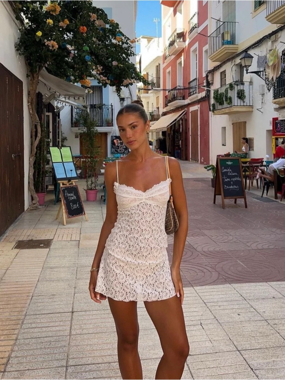 Realisation Par Cindy lace dress in Snow